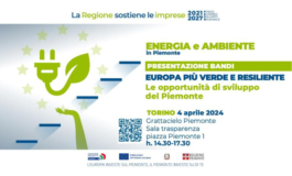4 aprile a Torino: evento sulle opportunità del Programma FESR per lo sviluppo sostenibile